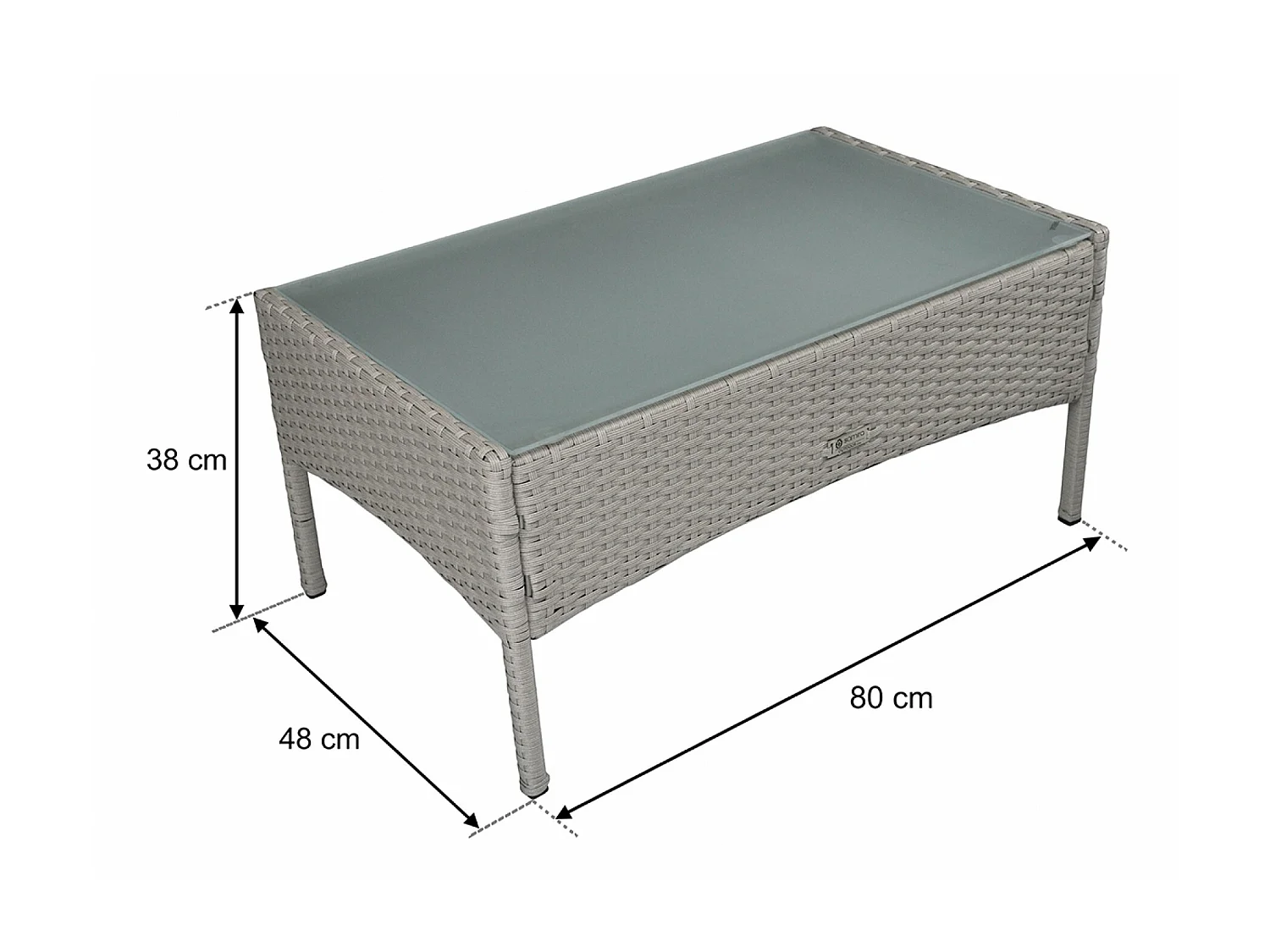 Salotto da giardino in rattan, set di divani da esterno in polyrattan tortora