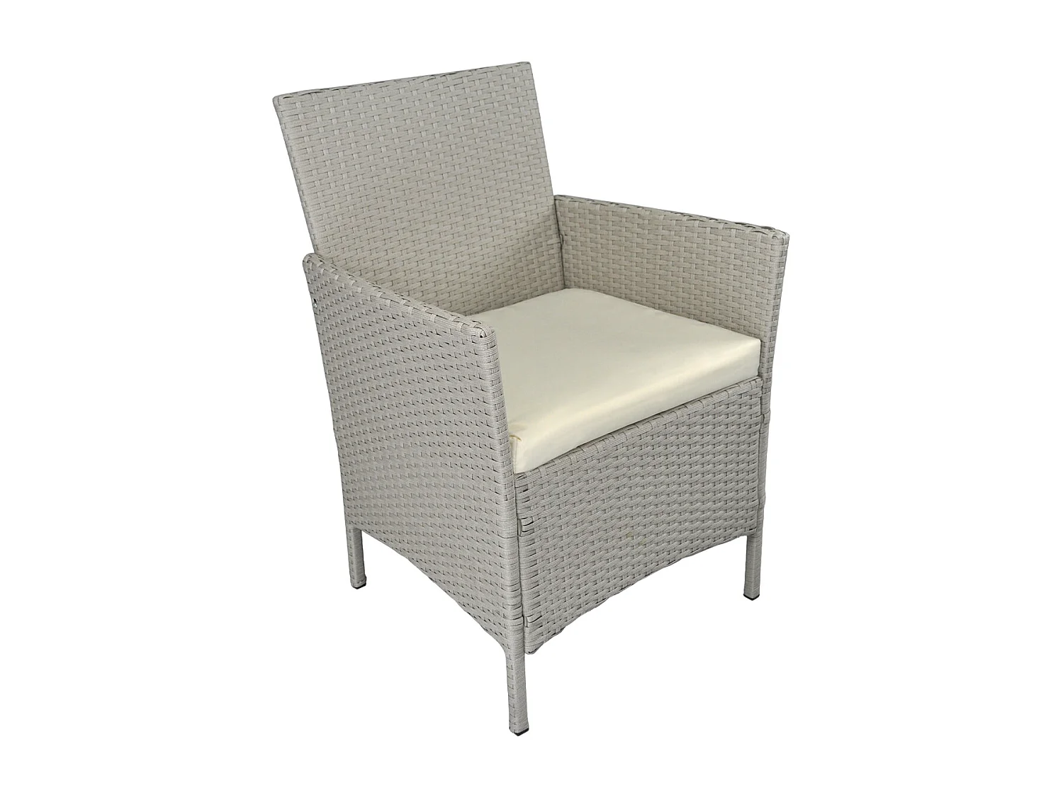 Salotto da giardino in rattan, set di divani da esterno in polyrattan tortora