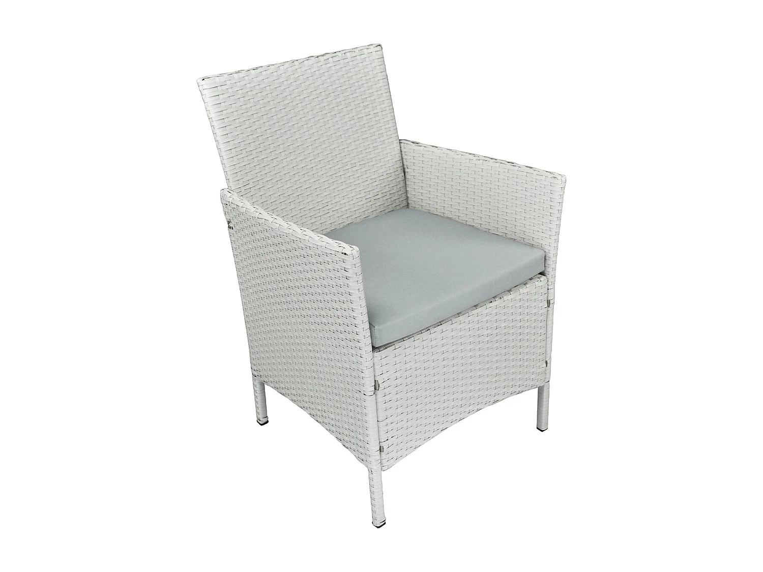 Salotto da giardino in rattan, set di divani da esterno in polyrattan bianco
