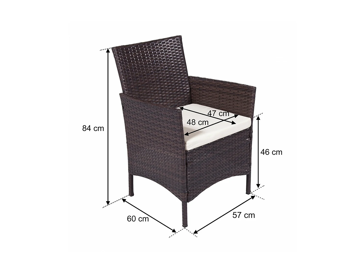 Salotto da giardino in rattan, set di divani da esterno in polyrattan marrone
