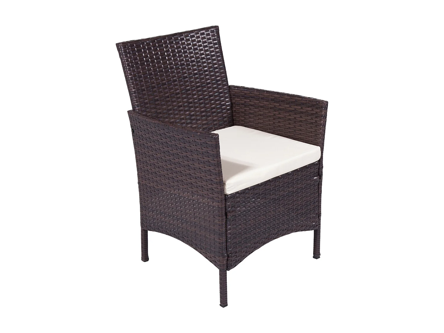 Salotto da giardino in rattan, set di divani da esterno in polyrattan marrone
