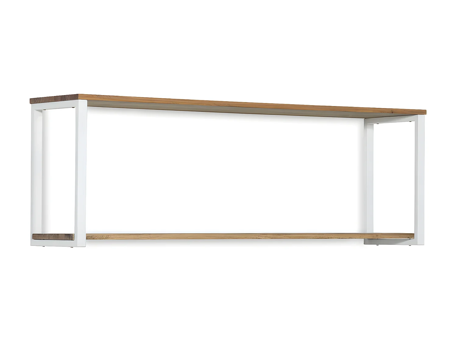 Estante iCub 2 prateleiras 30mm Industrial Vintage  30x100x48 Branco