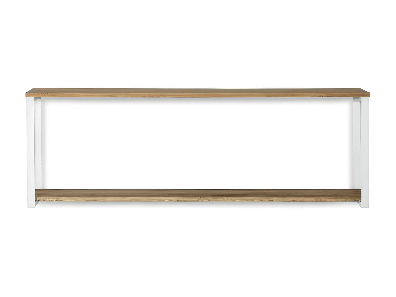 Estante iCub 2 prateleiras 30mm Industrial Vintage  30x100x48 Branco