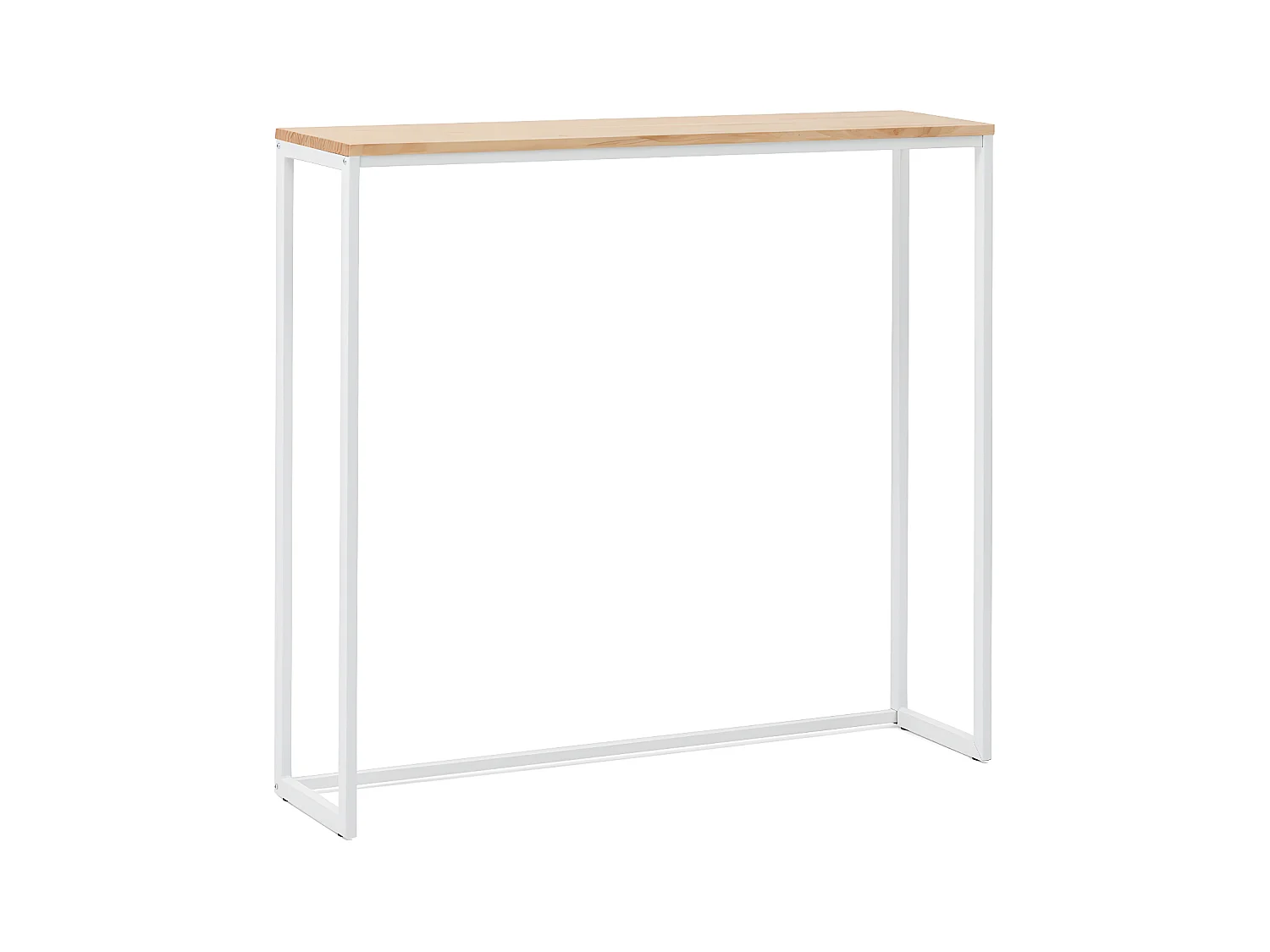 Table Console Icub ECO-Line  - style scandinave 30x78x80cm Blanc-Naturel