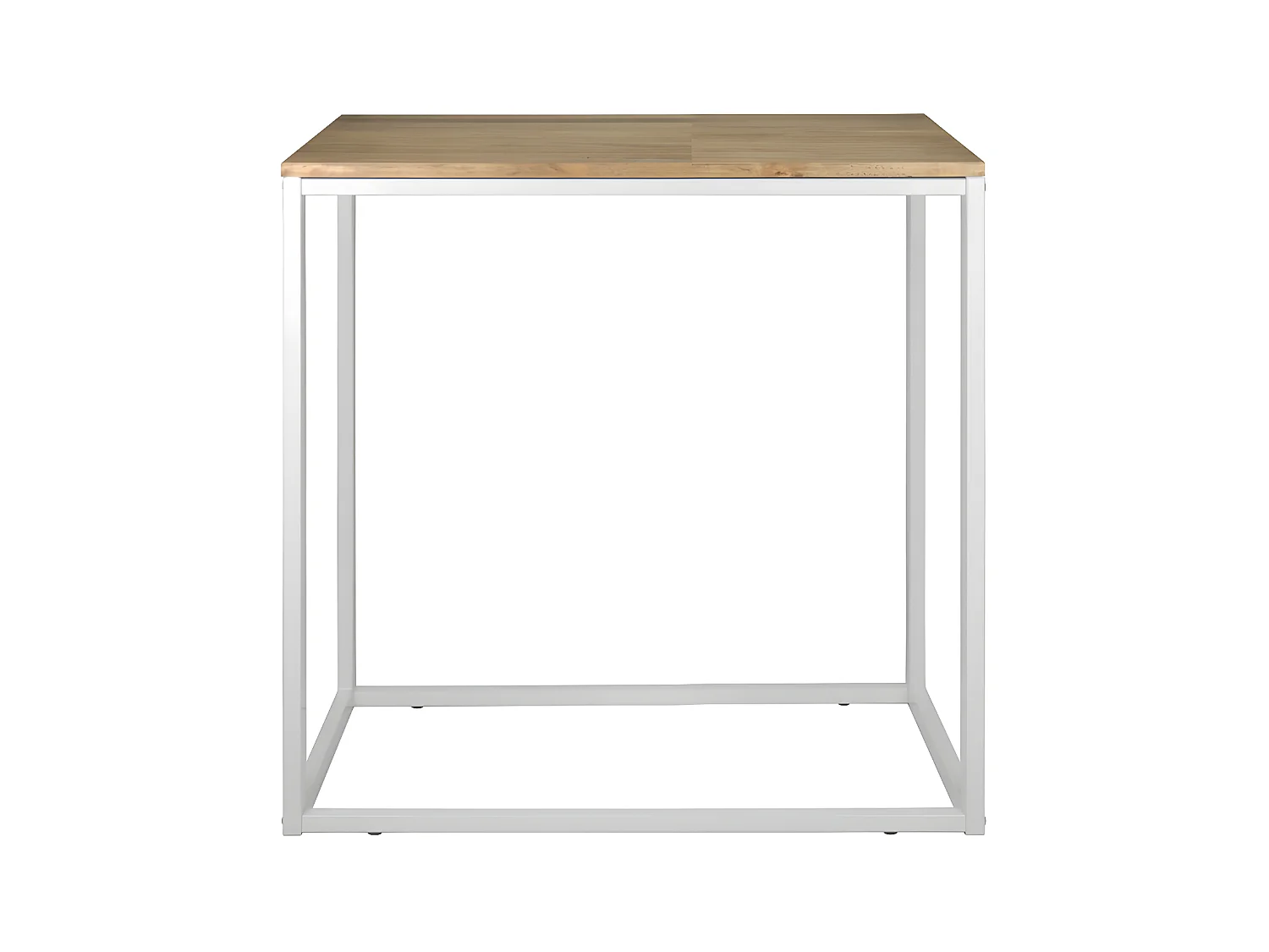 Table d'entree-console Icub industriel vintage 35x120x82h cm Blanc