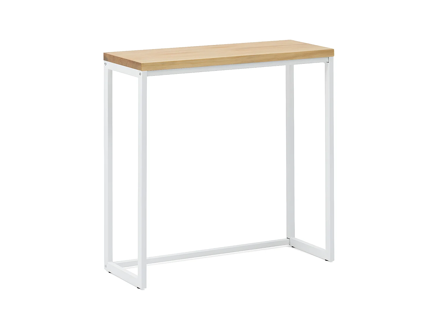 Table d'entree – Console Icub – Scandinave 30x100x80cm Blanc-naturel