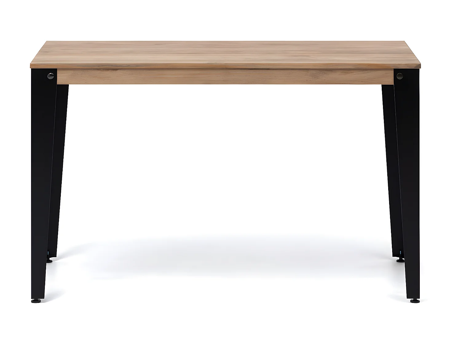 Consola Lunds 110x39x75cm Negra en madera maciza de pino acabado vintage estilo industrial Box Furniture