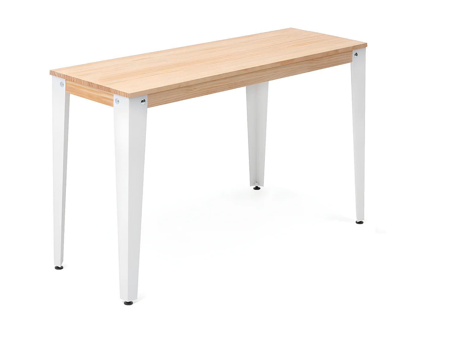 Console  Lunds 39x110x75cm  Blanc-Naturel. Box Furniture