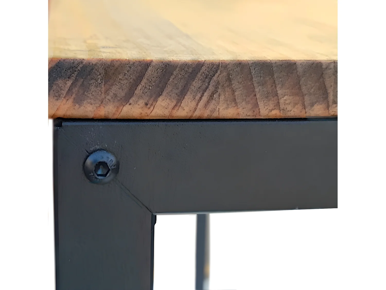 iCub Eco-Line 118x30x80cm Consolle nera in legno di pino massiccio con finitura anticata Mobili Box in stile industriale