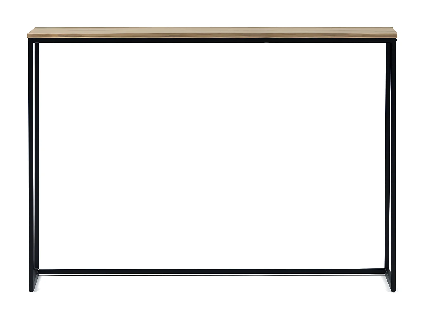 iCub Eco-Line 118x30x80cm Consolle nera in legno di pino massiccio con finitura anticata Mobili Box in stile industriale