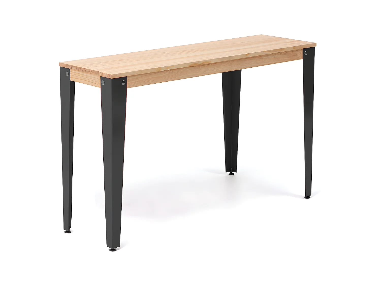 Console  Lunds 39x110x75cm  Noir-Naturel. Box Furniture