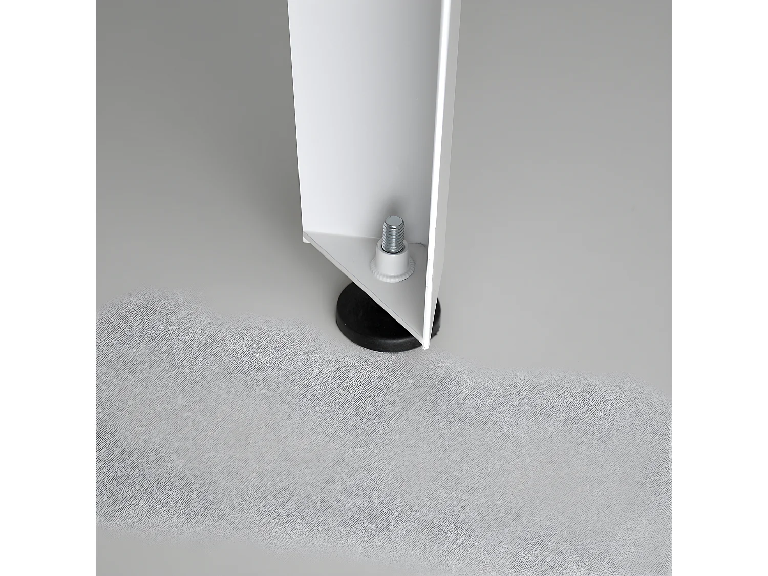 Mesa  Consola Lunds estilo industrial  39x110x75cm Branco – Envelhido