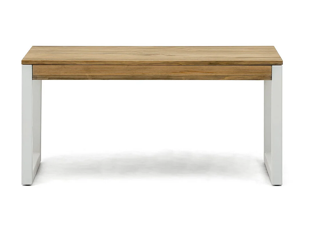 Table basse relevable iCub Strong ECO 50x120x49 cm 18mm Blanc-Vieilli
