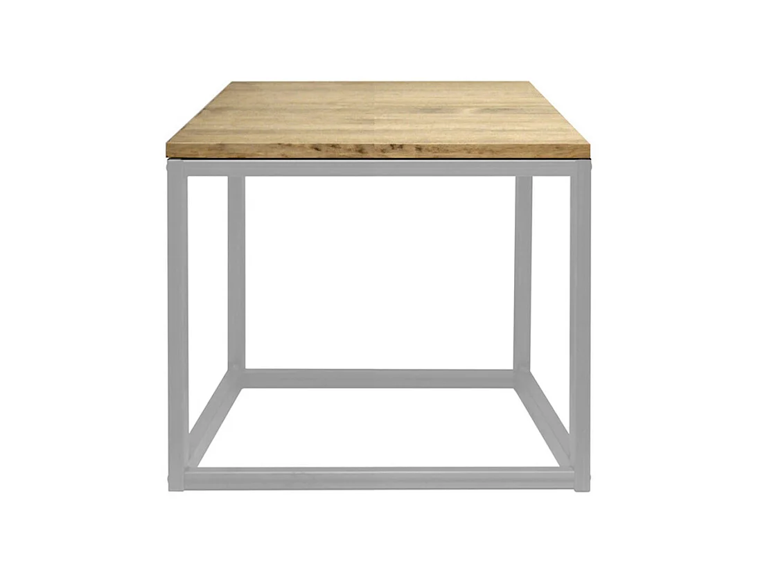Table basse - Chevet Icub. Style industriel vintage 40x40x45 Blanc