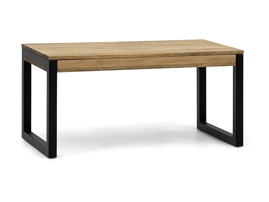 Table basse relevable iCub Strong ECO 50x100x49cm 18mm Noir-Vieilli
