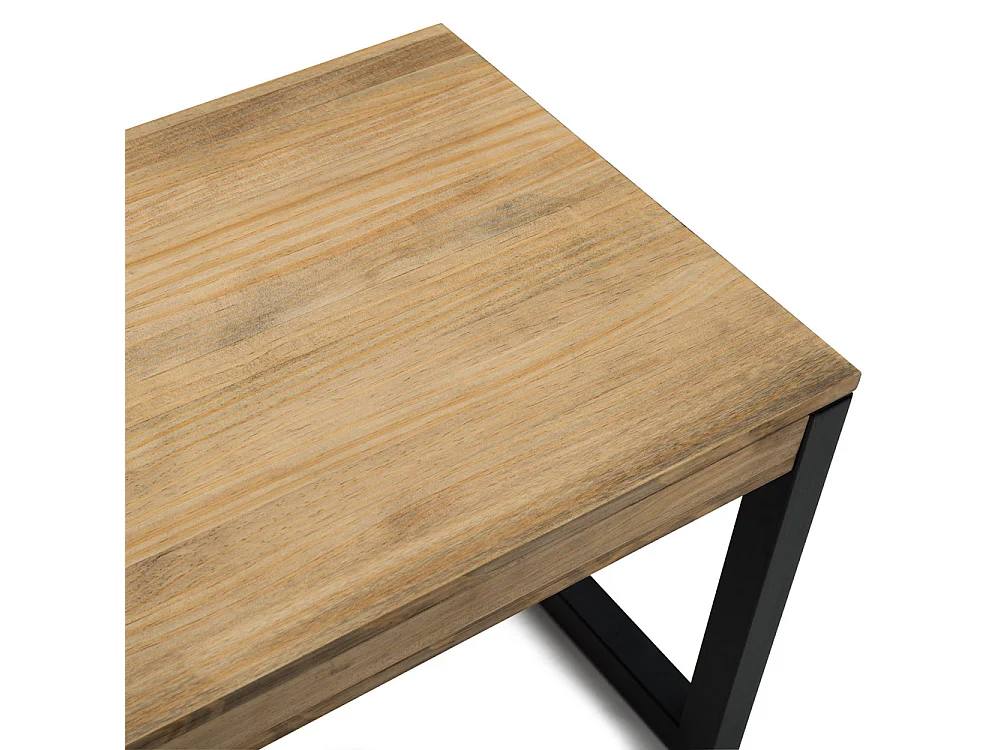 Table basse relevable iCub Strong ECO 50x100x49cm 18mm Noir-Vieilli