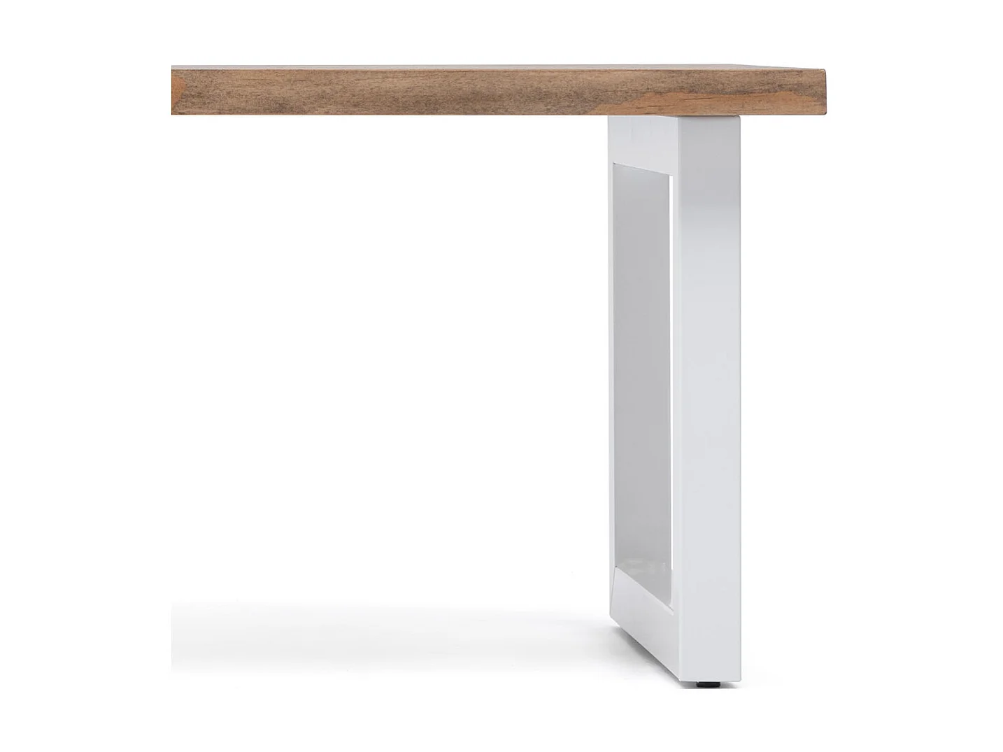 Table basse iCub Strong ECO 60x140x43 cm Blanc Effect-Vintage