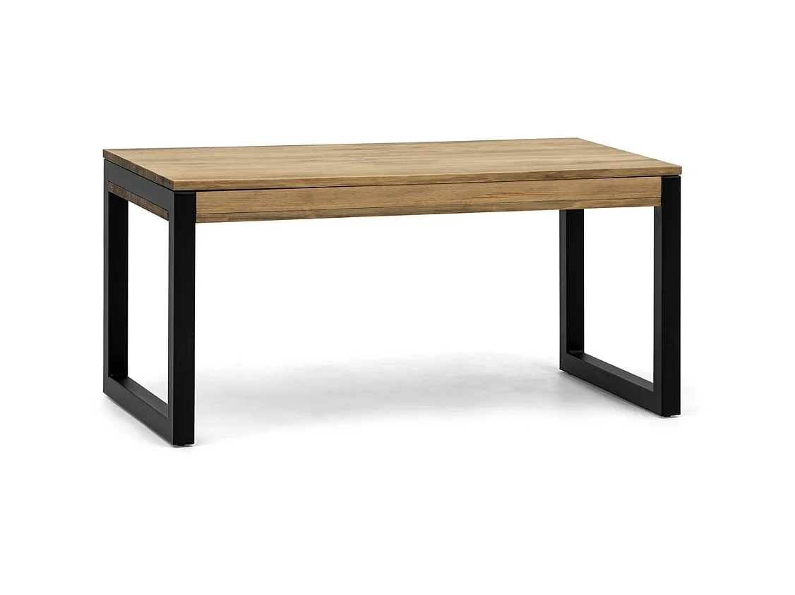 Mesa Elevable iCub 120x50x60cm tablero 18mm ECO Negra en madera maciza de pino acabado vintage estilo industrial Box Furniture