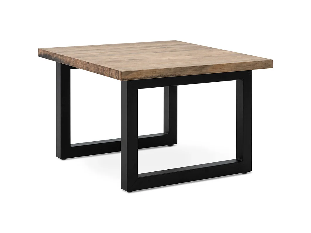 Mesa de Centro iCub Strong ECO 60x60x53 cm Preto  - Efecto Vintage