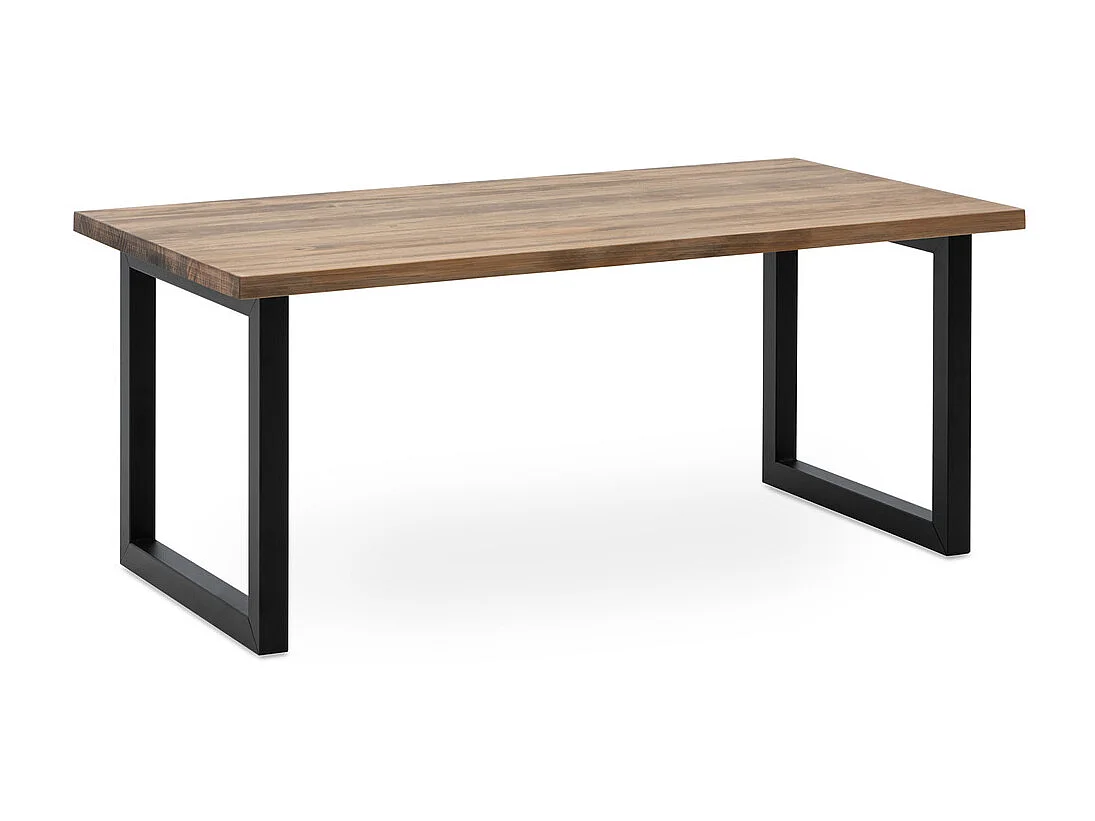 Table basse iCub Strong ECO 50x120x43 cm Noir Effect-Vintage