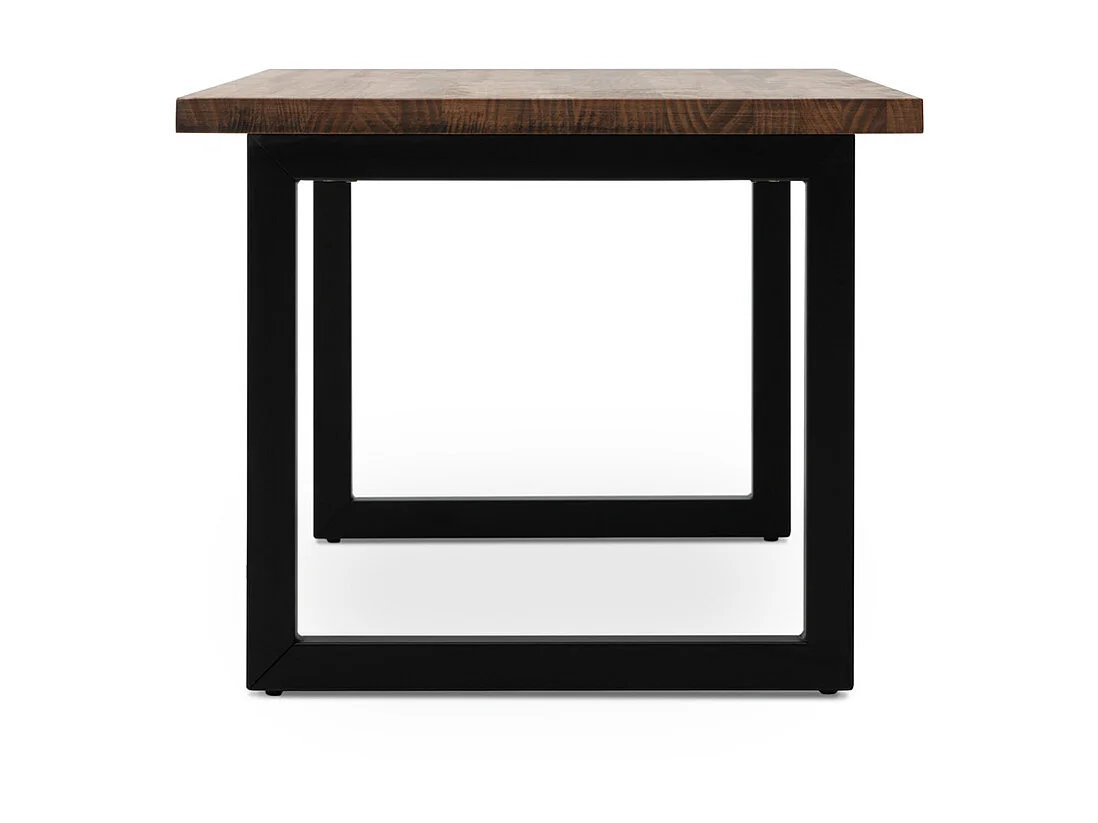 Table basse iCub Strong ECO 50x120x43 cm Noir Effect-Vintage