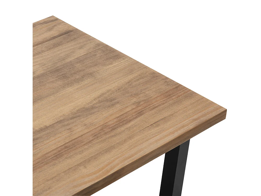 Mesa de Centro iCub Strong ECO 50x140x43 cm Preto  - Efecto Vintage