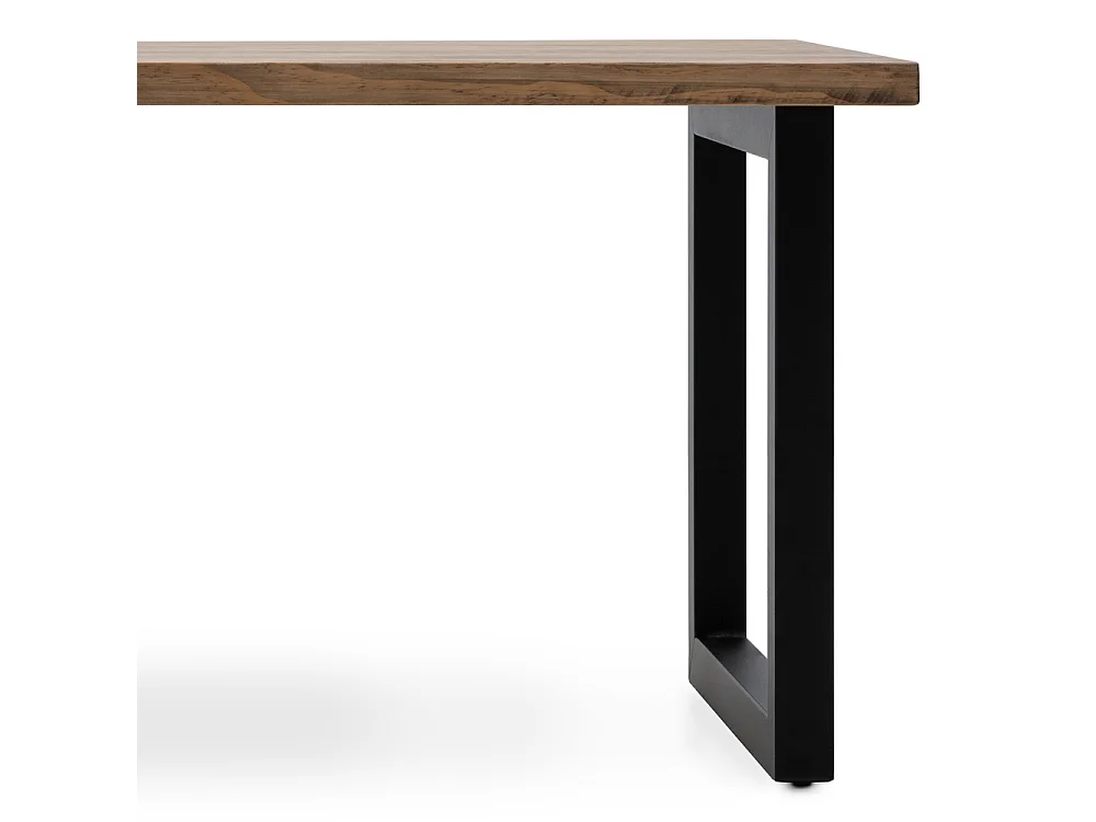 Mesa de Centro iCub Strong ECO 50x140x43 cm Preto  - Efecto Vintage