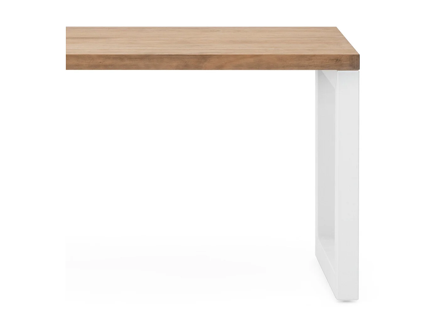 Banco iCub Strong ECO 100x40x45cm Blanco en madera maciza de pino acabado vintage estilo industrial Box Furniture