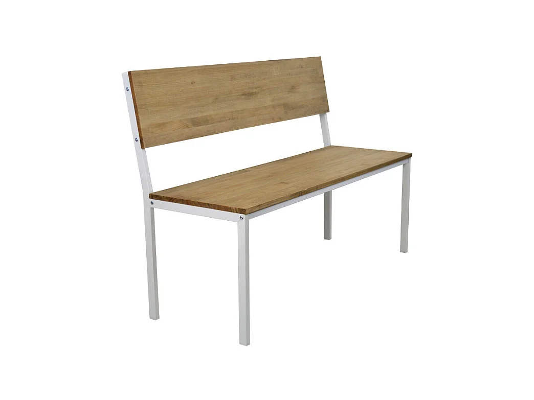 Banc / Banquette Icub  avec dossier 50x100x86 cm – Blanc