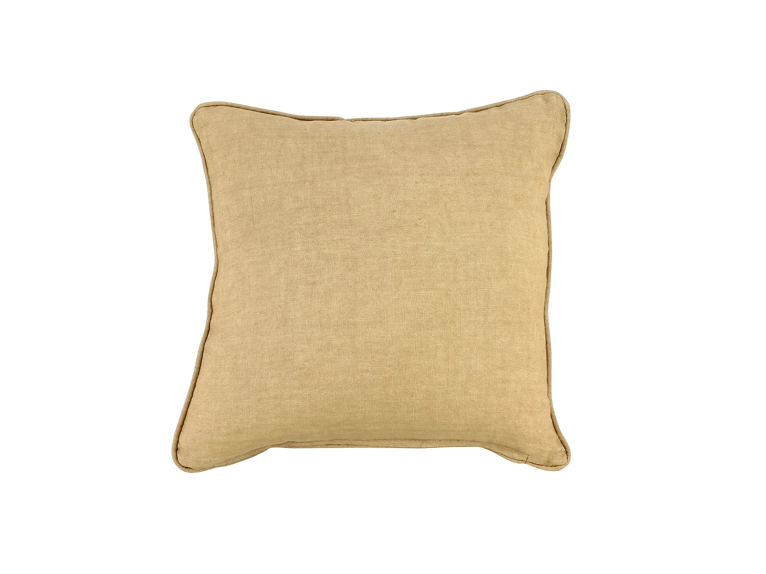 Now's Home - Coussin Carre En Lin Coloris Camel 40x40cm Nyl