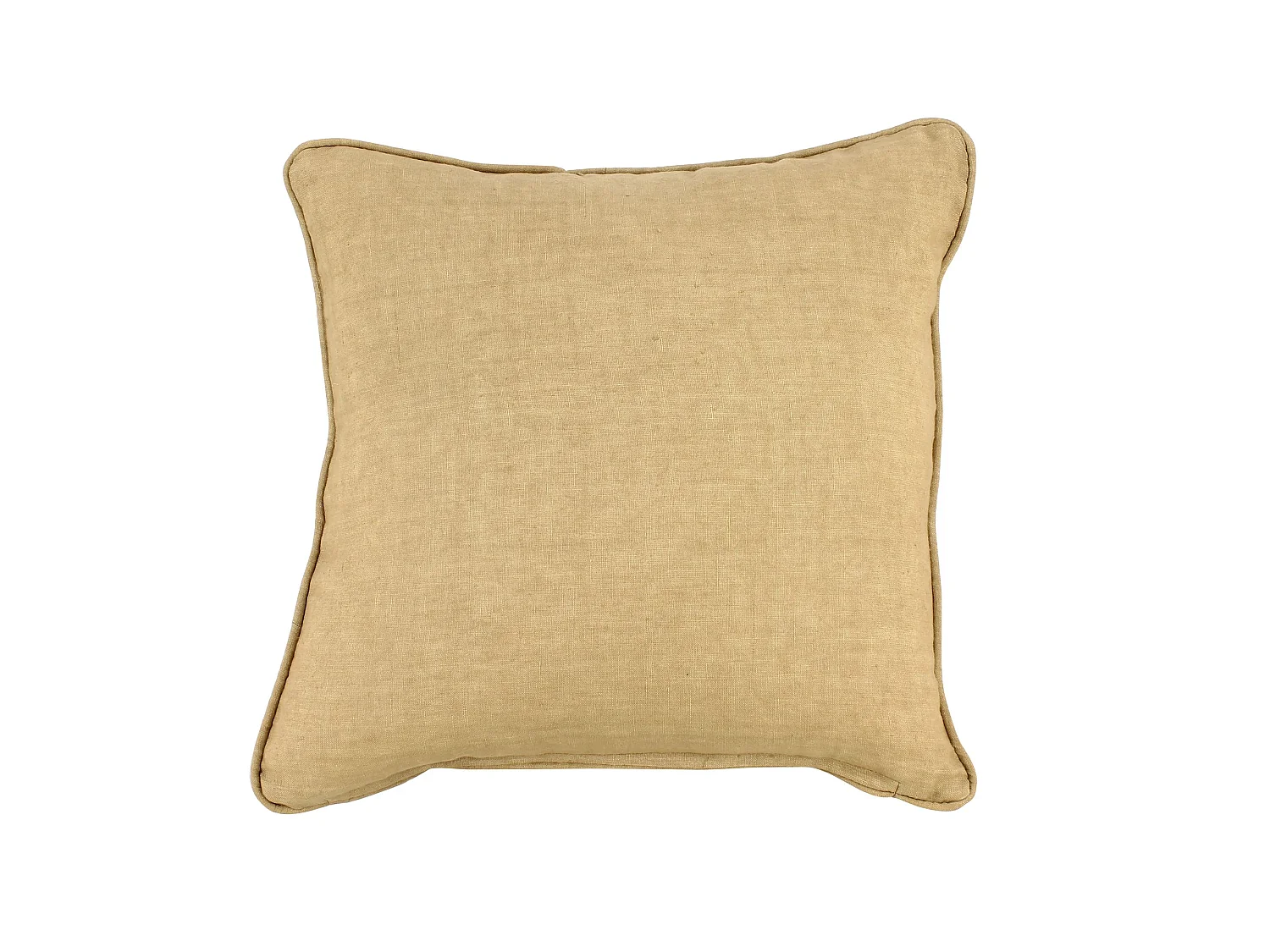 Now's Home - Coussin Carre En Lin Coloris Camel 40x40cm Nyl
