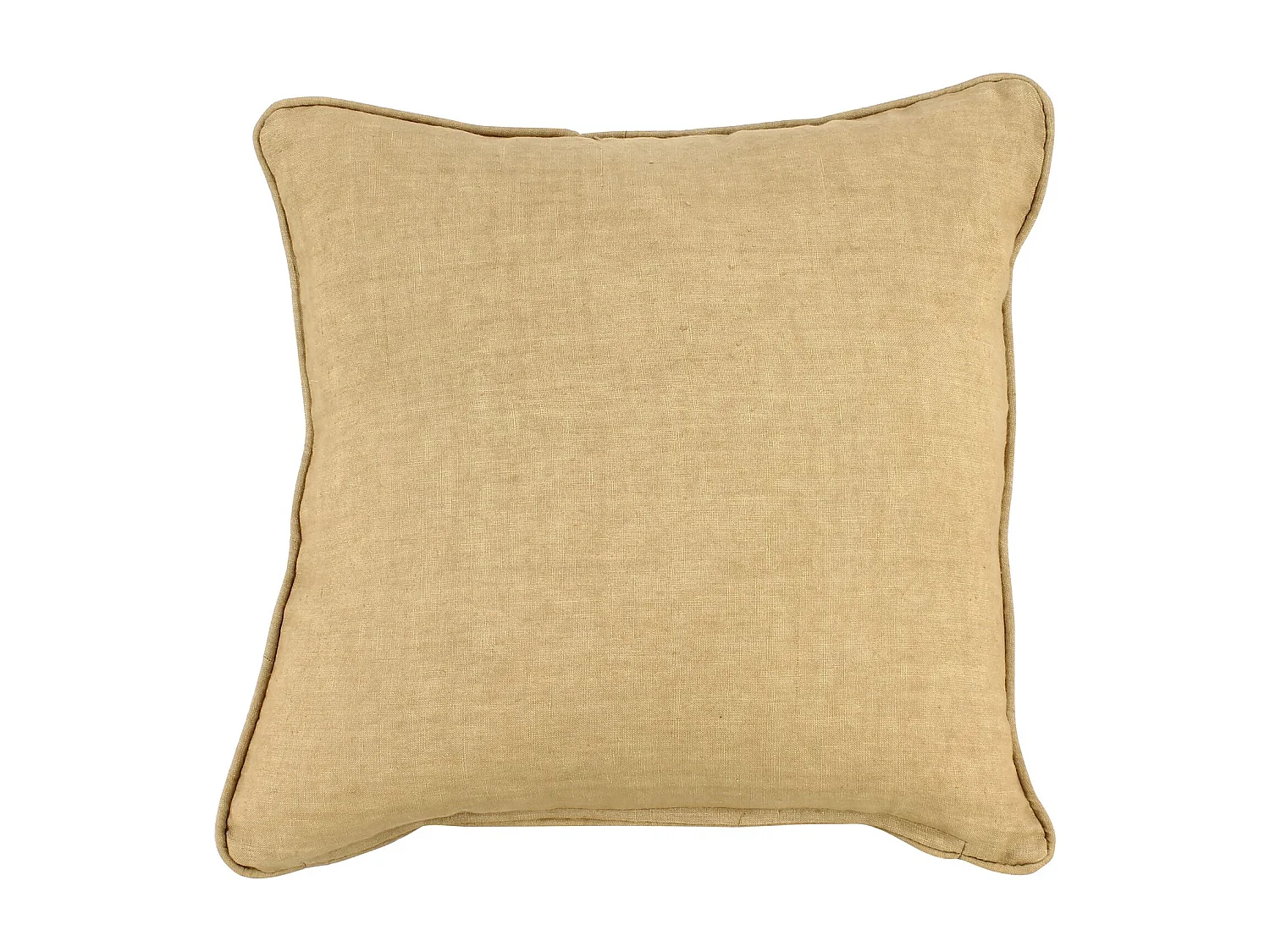 Now's Home - Coussin Carré En Lin Coloris Camel 40x40cm Nyl