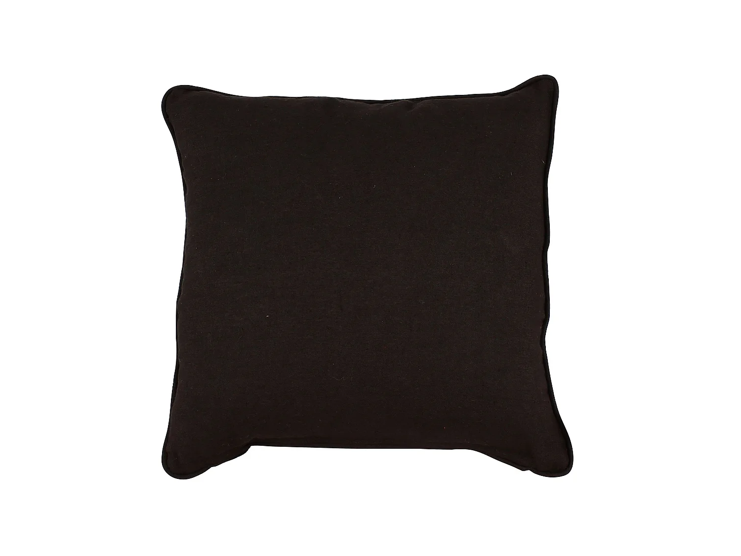 Now's Home - Coussin Carre  En Lin Coloris Noir 40x40cm Nyl