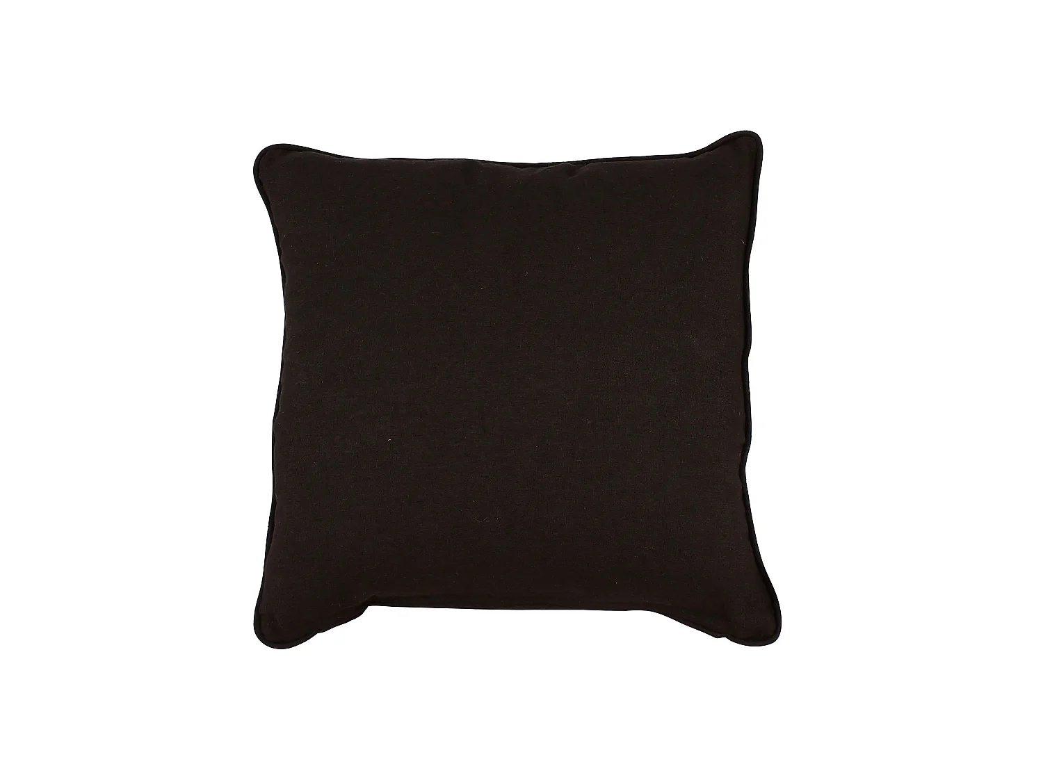 Now's Home - Coussin Carre  En Lin Coloris Noir 40x40cm Nyl