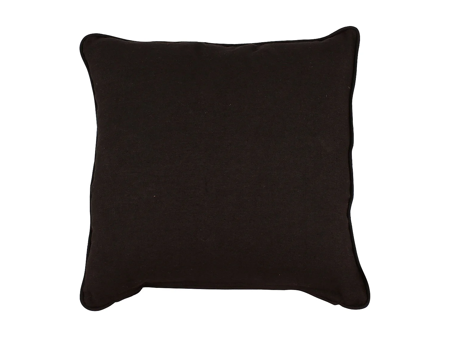 Now's Home - Coussin Carré  En Lin Coloris Noir 40x40cm Nyl