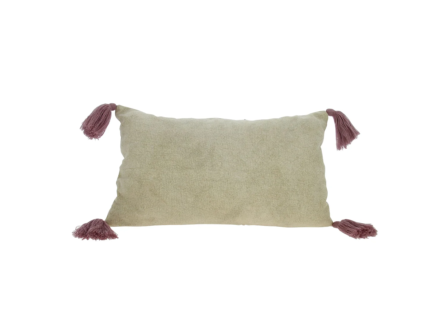 Now's Home - Coussin Beige 100% Coton Lave Zip Deco. Vertical 30x50cm Agra