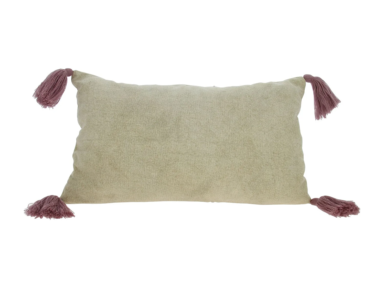 Now's Home - Coussin Beige 100% Coton Lavé Zip Déco. Vertical 30x50cm Agra