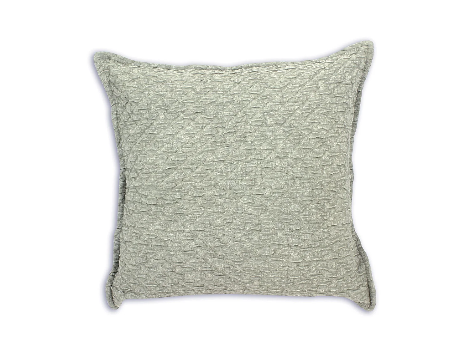 Now's Home - Coussin En Coton Gauffre Vert 45x45cm Gali