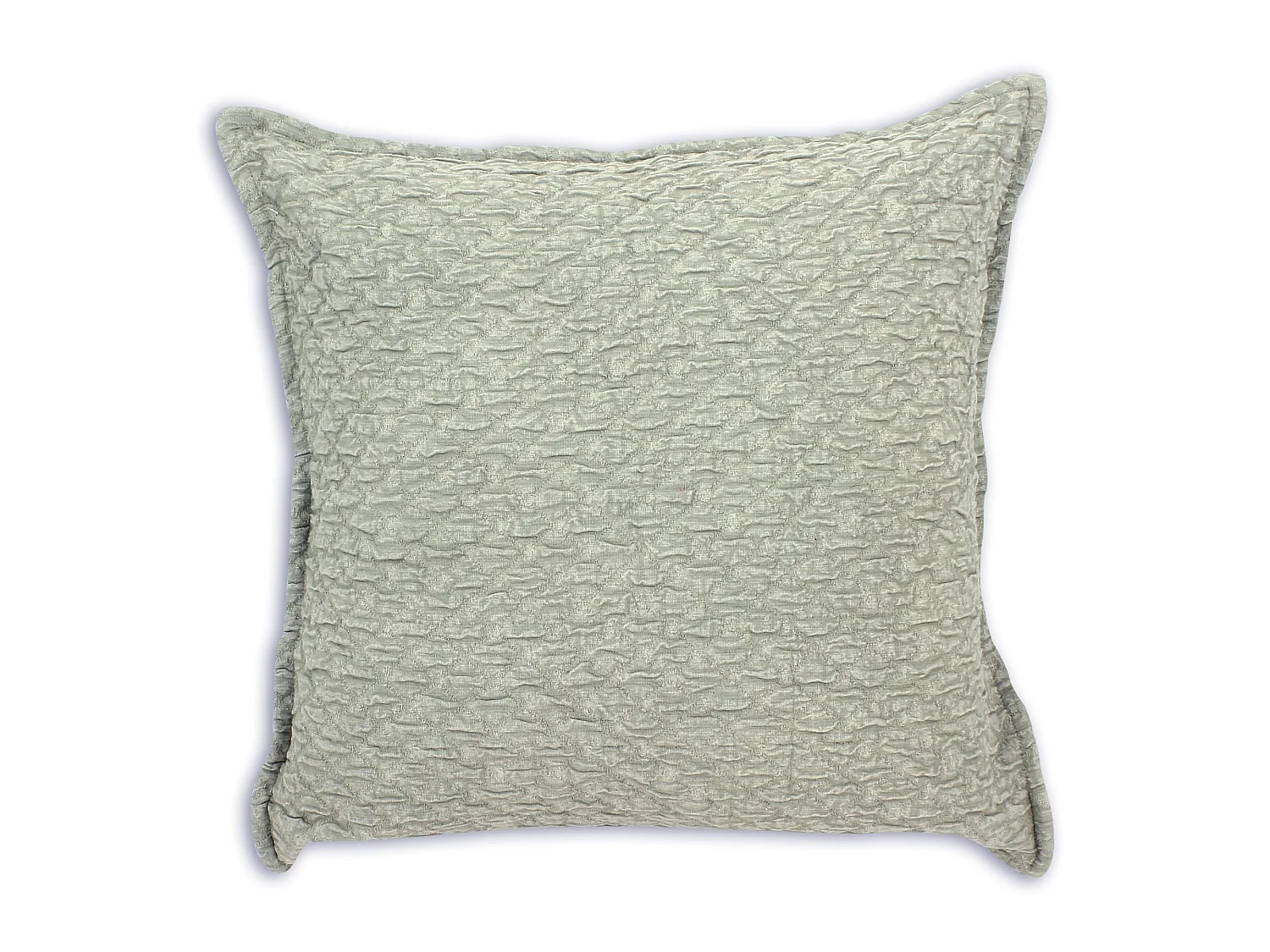Now's Home - Coussin En Coton Gauffre Vert 45x45cm Gali