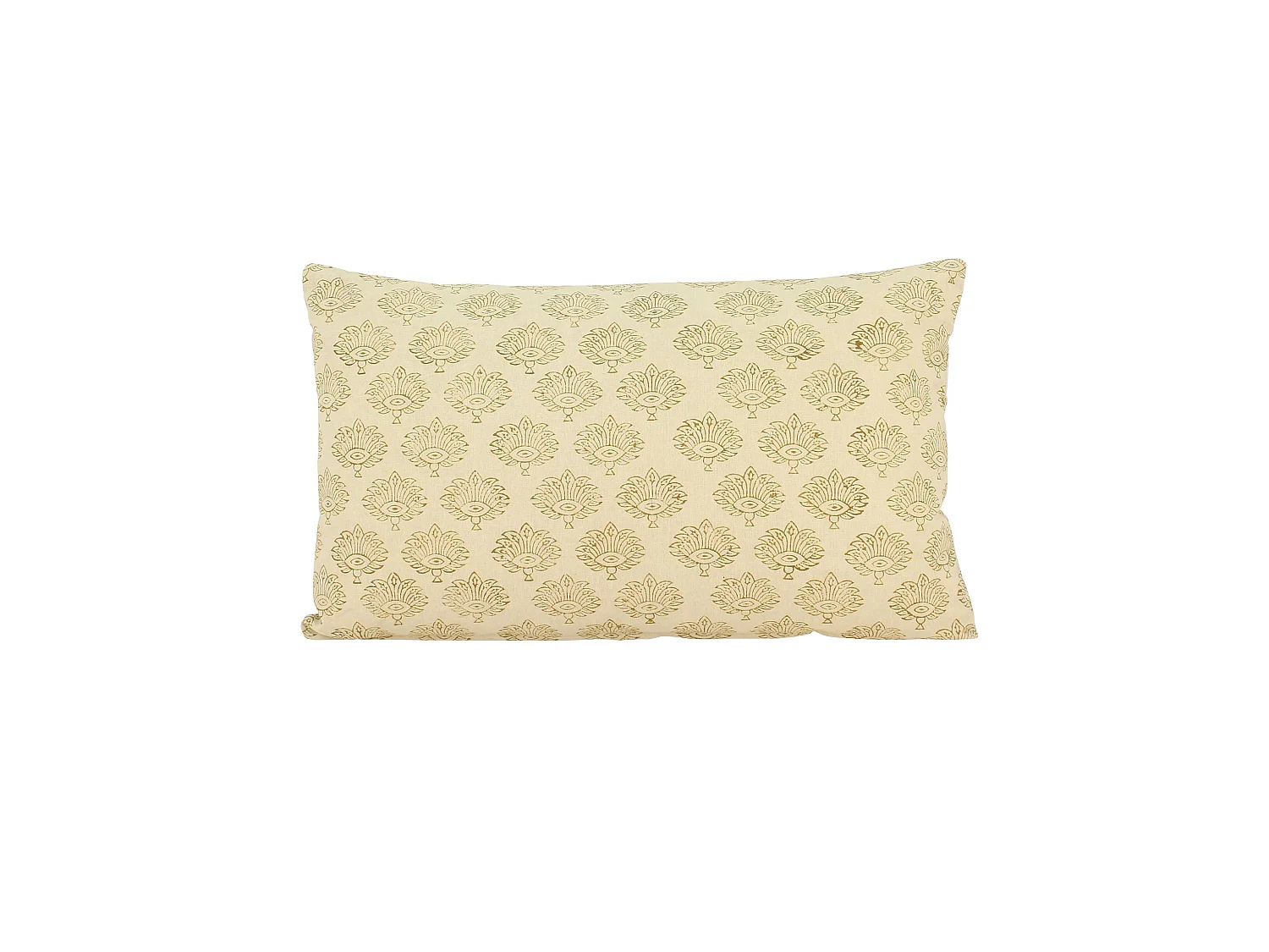 Now's Home - Coussin En Coton Imprime Coloris Beige A Motif 30x50cm Kochi
