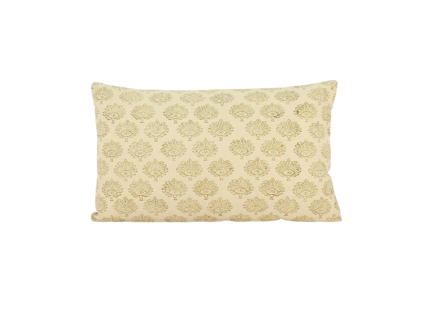 Now's Home - Coussin En Coton Imprime Coloris Beige A Motif 30x50cm Kochi