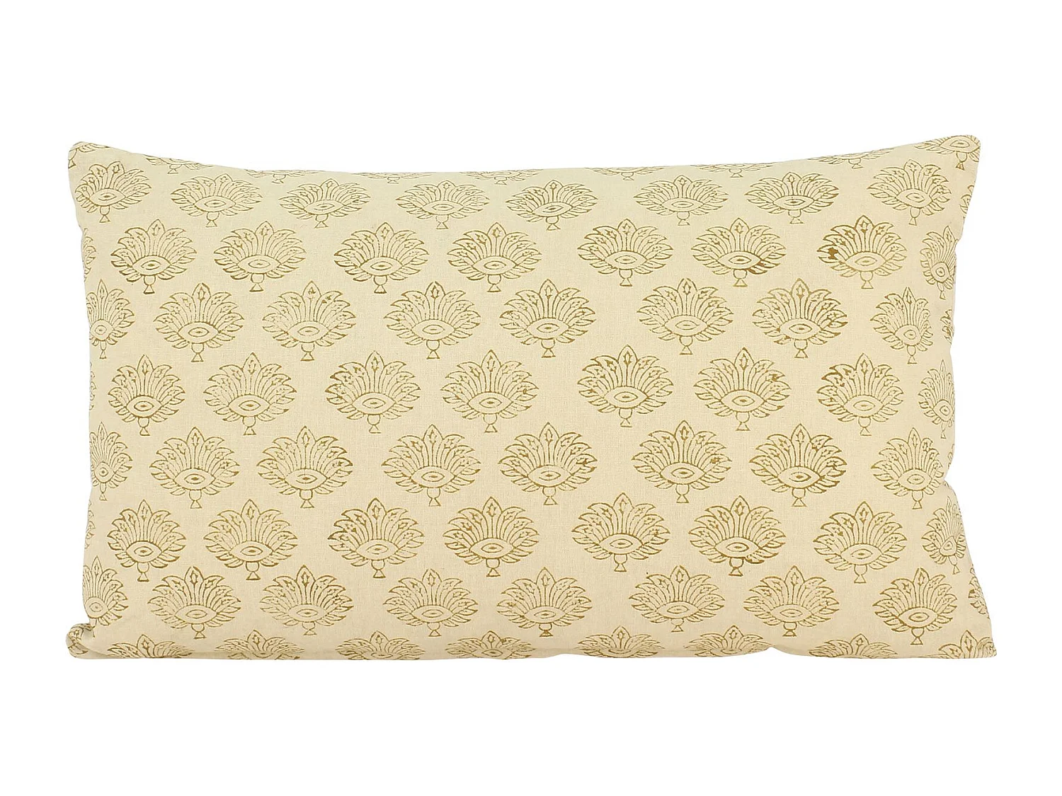 Now's Home - Coussin En Coton Imprimé Coloris Beige A Motif 30x50cm Kochi
