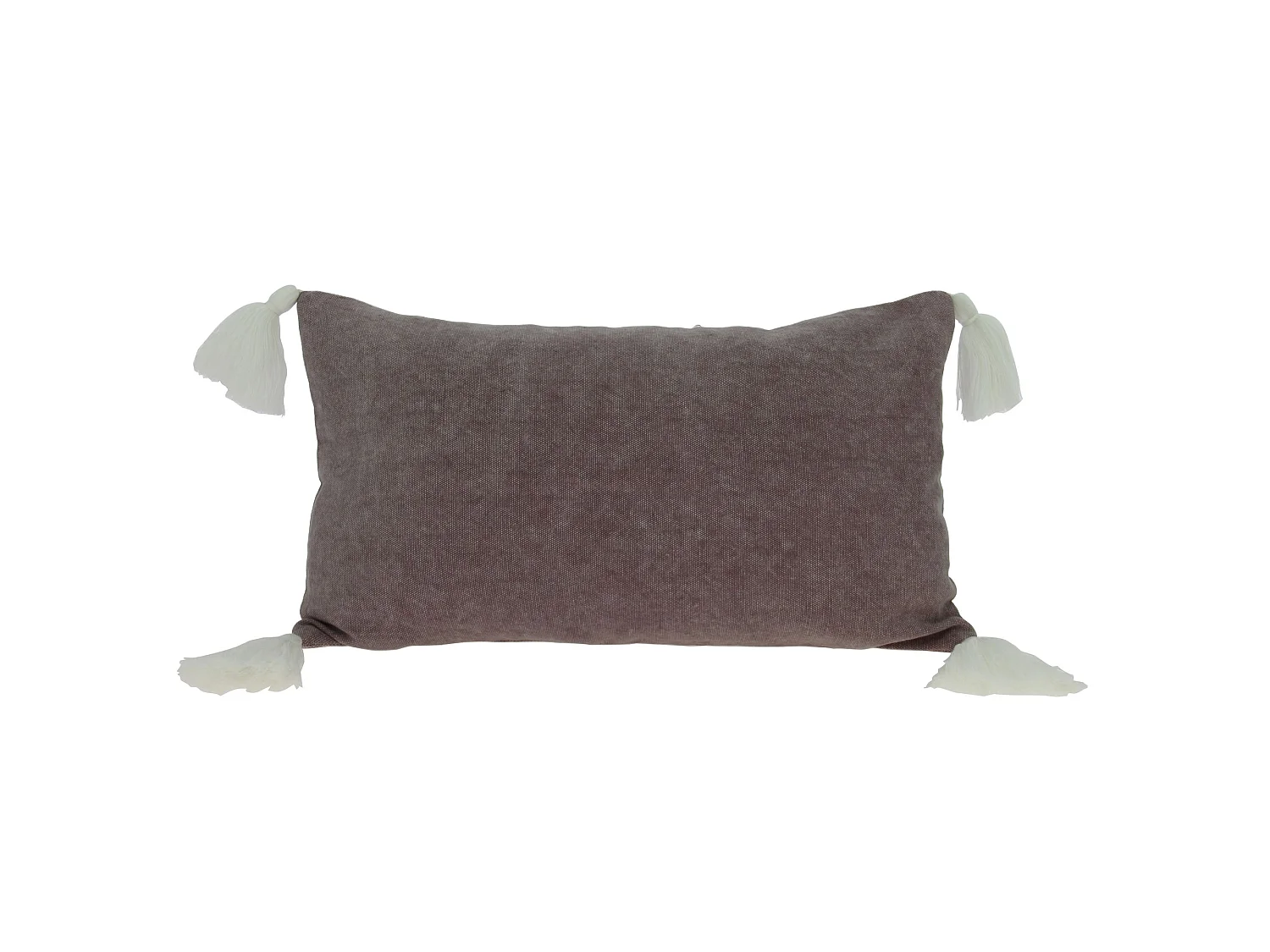 Now's Home - Coussin Rose 100% Coton Lave Zip Deco.vertical 30x50cm