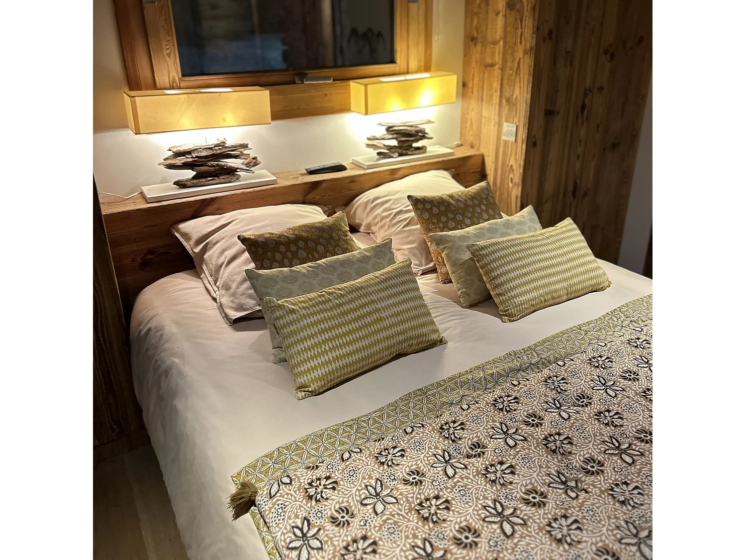 Now's Home - Coussin En Coton Imprimé Coloris Jaune Moutarde 40x40cm Nilam