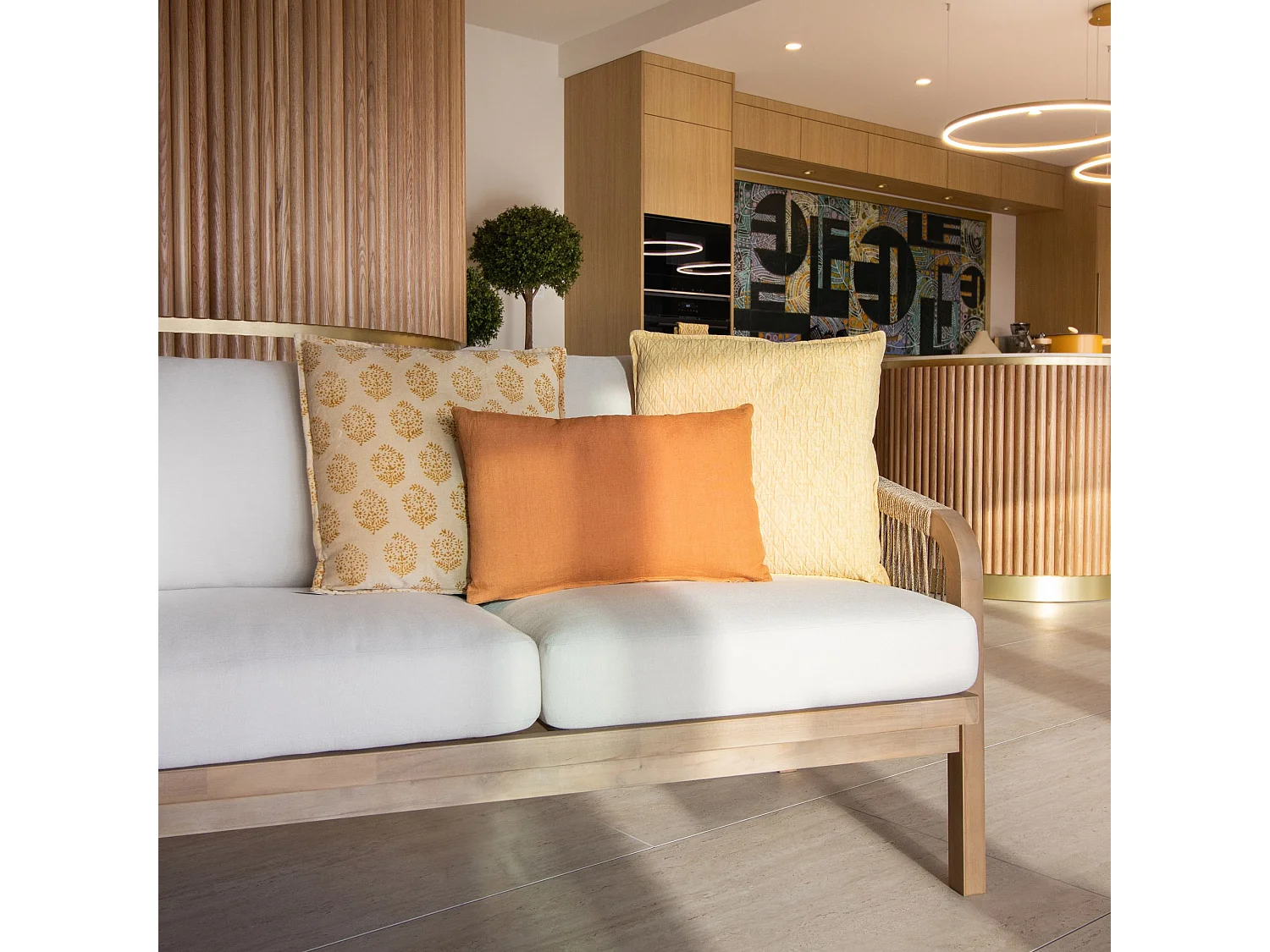 Now's Home - Coussin En Lin Couleur Terracotta 30x50cm Nyl