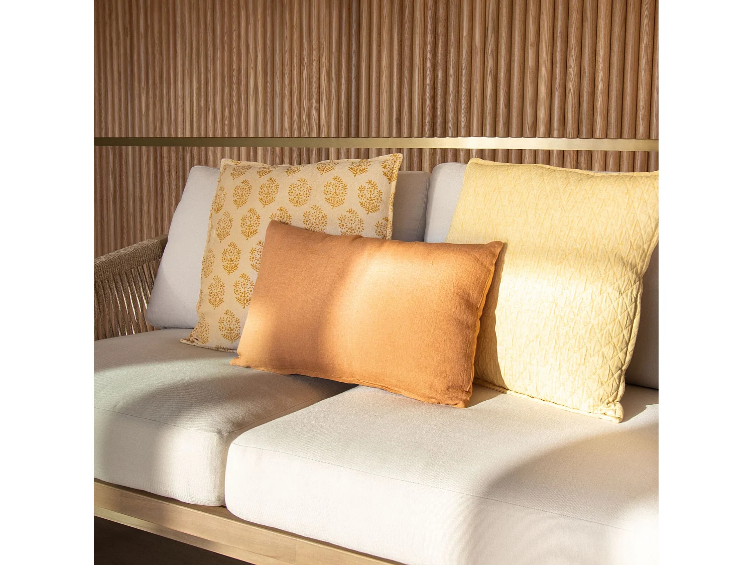 Now's Home - Coussin En Lin Couleur Terracotta 30x50cm Nyl