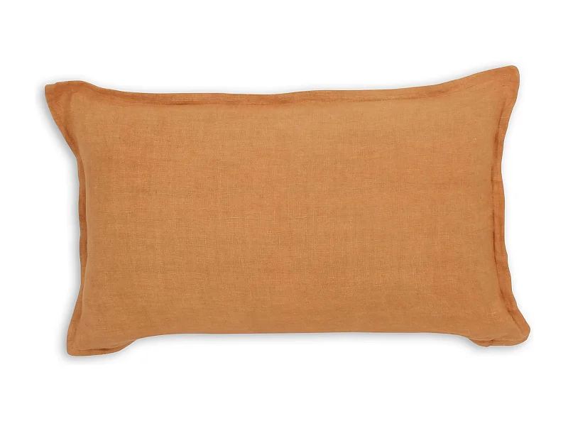Now's Home - Coussin En Lin Couleur Terracotta 30x50cm Nyl