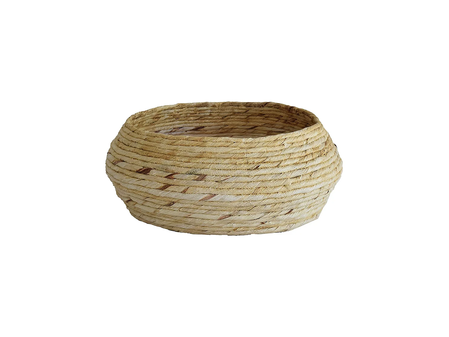Now's Home - Panier Rond En Fibres D'abaca  D42xh16.5cm Dounia