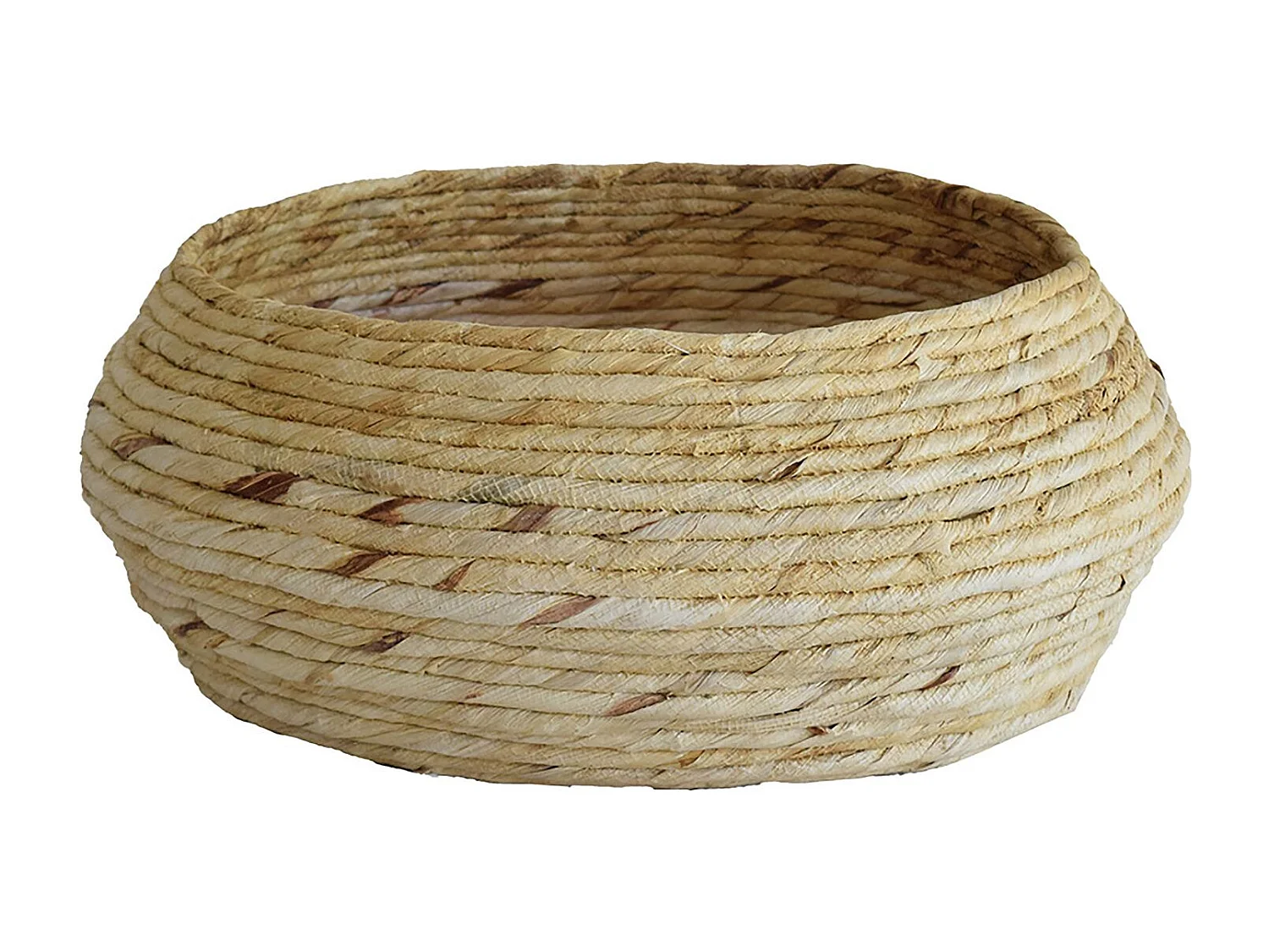 Now's Home - Panier Rond En Fibres D'abaca  D42xh16.5cm Dounia