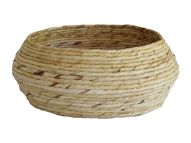 Now's Home - Panier Rond En Fibres D'abaca  D42xh16.5cm Dounia